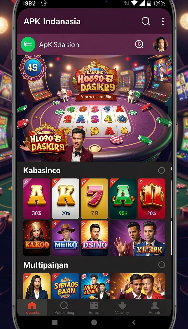 Beragam pilihan permainan menarik dalam aplikasi Unduh bola07 APK Gratis untuk Android.